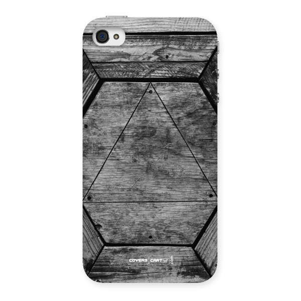 Wooden Hexagon Back Case for iPhone 4 4s