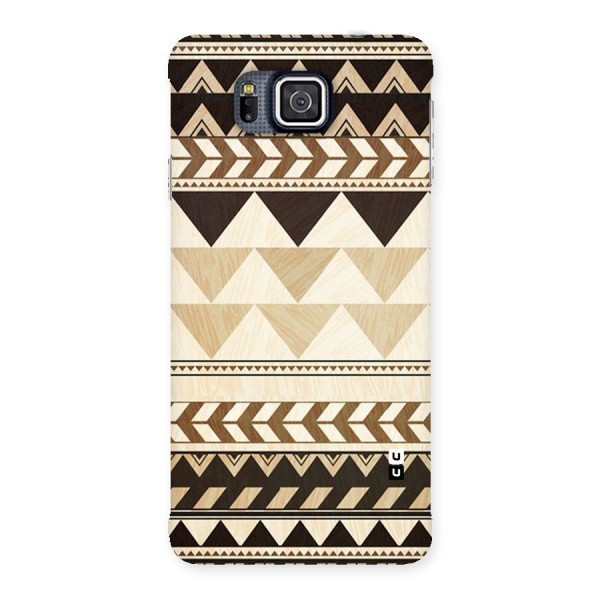 Wooden Printed Chevron Back Case for Galaxy Alpha