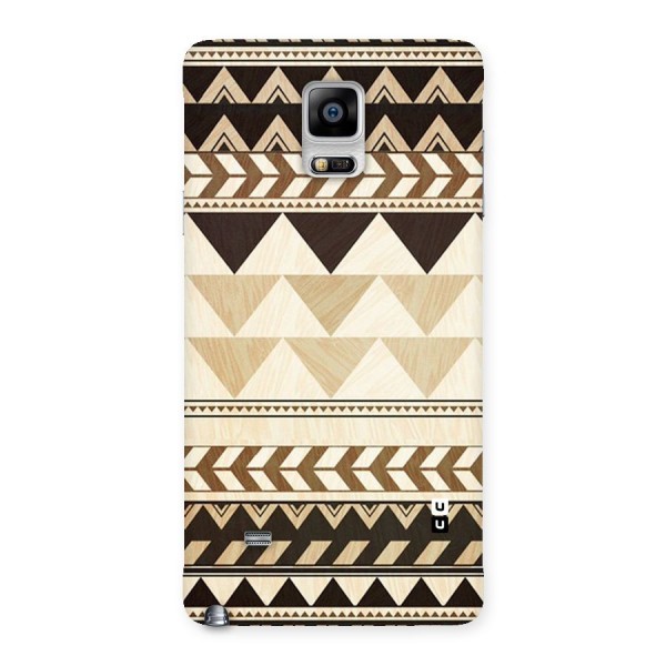 Wooden Printed Chevron Back Case for Galaxy Note 4