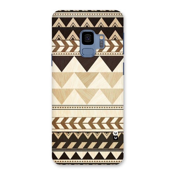 Wooden Printed Chevron Back Case for Galaxy S9