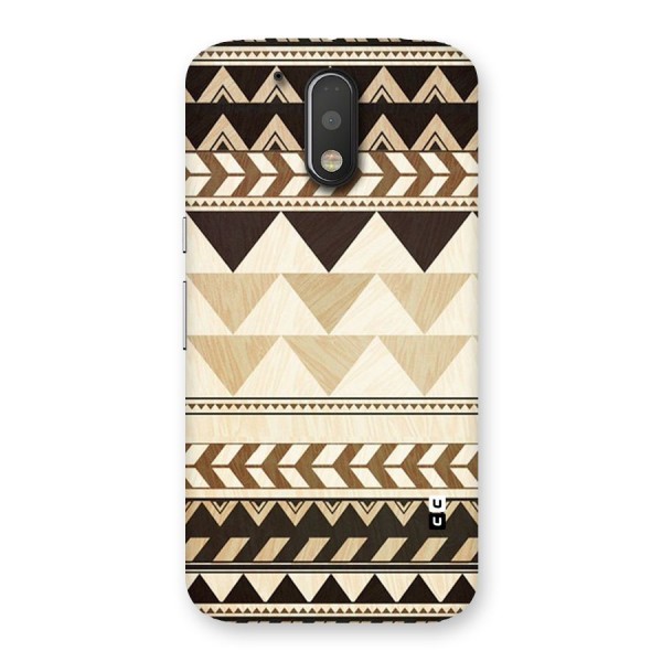 Wooden Printed Chevron Back Case for Motorola Moto G4