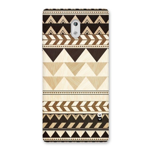 Wooden Printed Chevron Back Case for Nokia 3