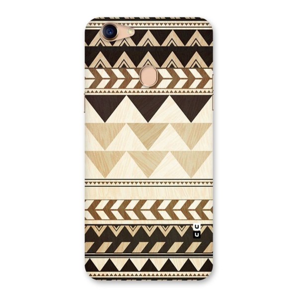 Wooden Printed Chevron Back Case for Oppo F5