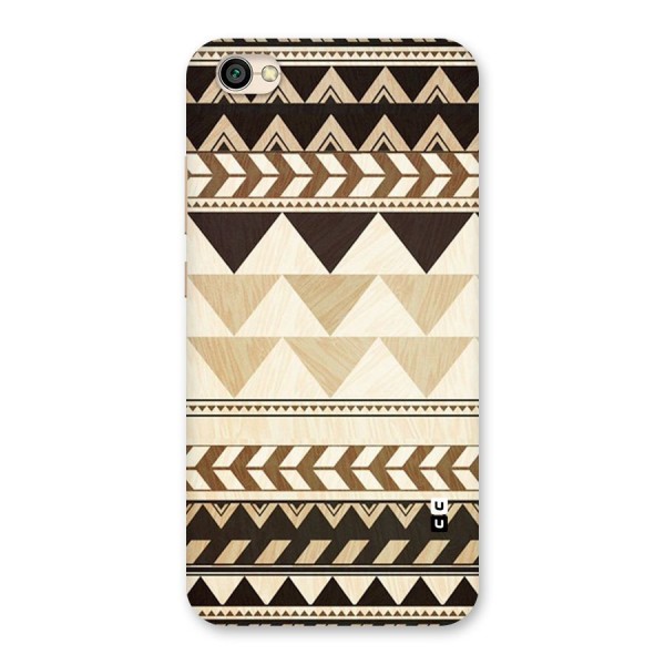 Wooden Printed Chevron Back Case for Redmi Y1 Lite