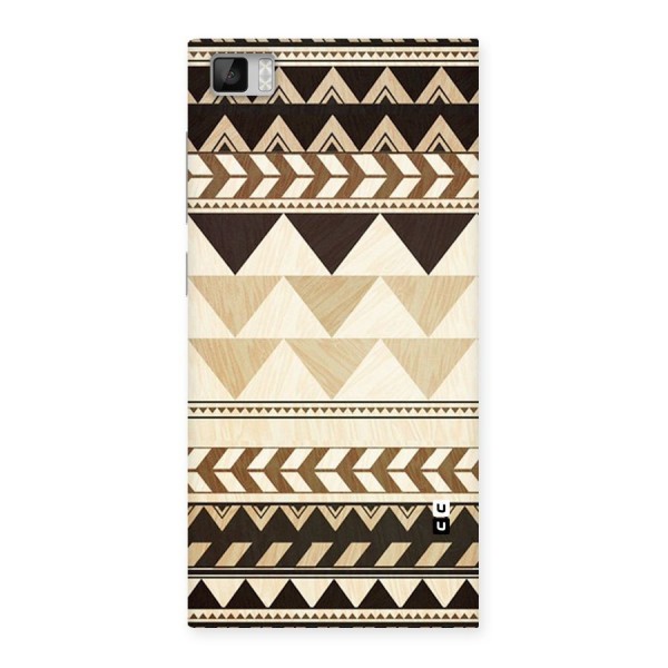 Wooden Printed Chevron Back Case for Xiaomi Mi3