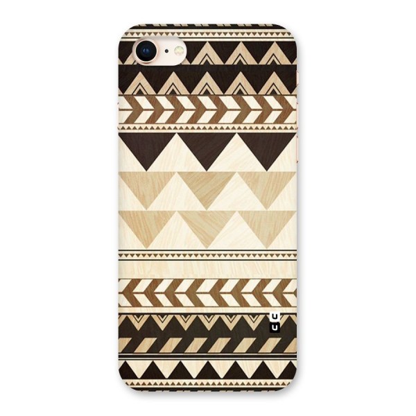 Wooden Printed Chevron Back Case for iPhone 8