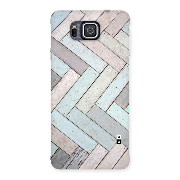 Wooden ZigZag Design Back Case for Galaxy Alpha