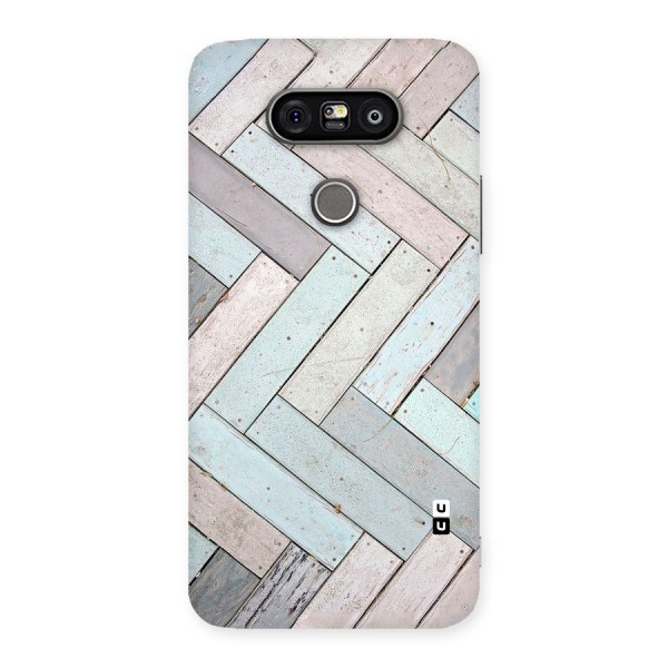 Wooden ZigZag Design Back Case for LG G5