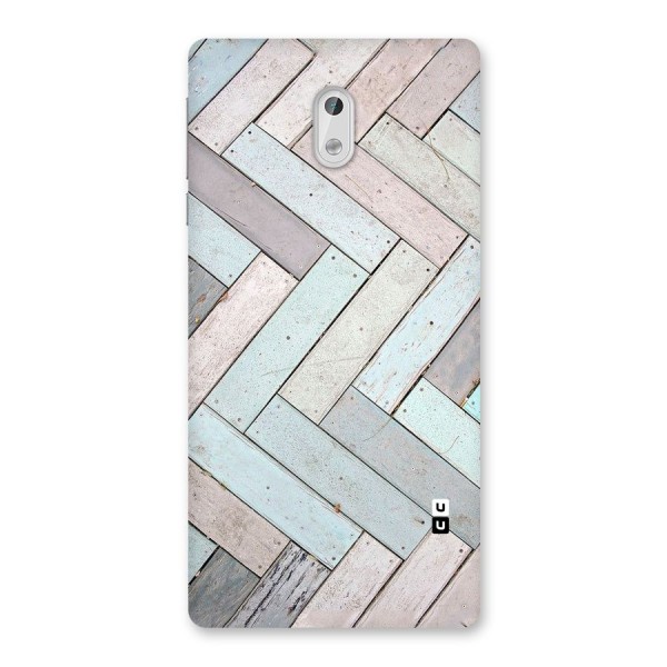 Wooden ZigZag Design Back Case for Nokia 3