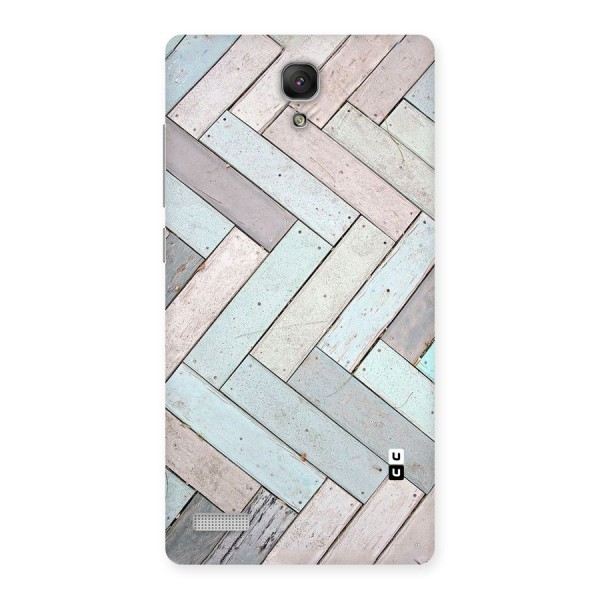 Wooden ZigZag Design Back Case for Redmi Note