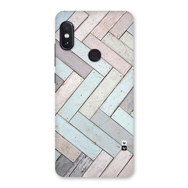 Wooden ZigZag Design Back Case for Redmi Note 5 Pro