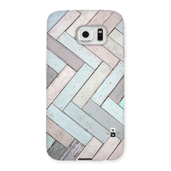 Wooden ZigZag Design Back Case for Samsung Galaxy S6