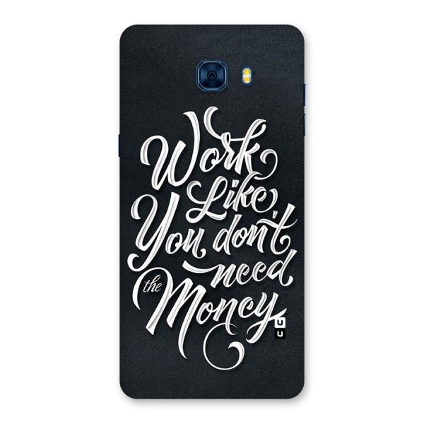 Work Like King Back Case for Galaxy C7 Pro