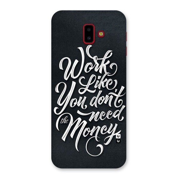 Work Like King Back Case for Galaxy J6 Plus