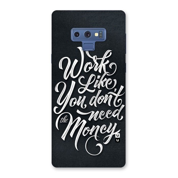 Work Like King Back Case for Galaxy Note 9