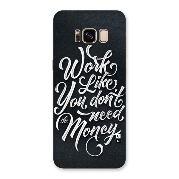 Work Like King Back Case for Galaxy S8