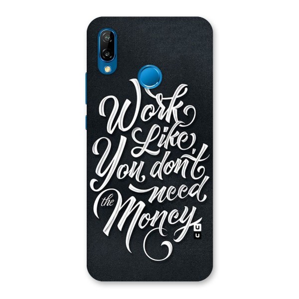 Work Like King Back Case for Huawei P20 Lite