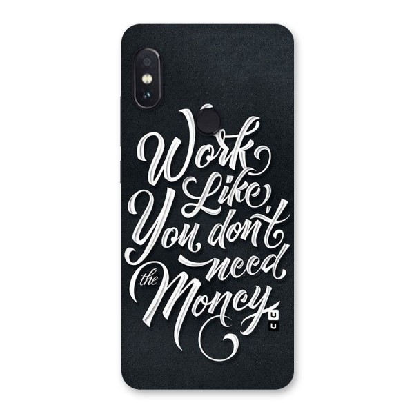 Work Like King Back Case for Redmi Note 5 Pro