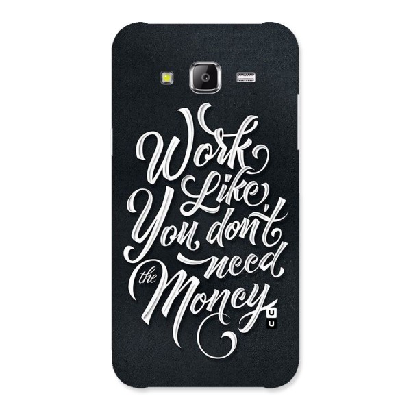 Work Like King Back Case for Samsung Galaxy J5