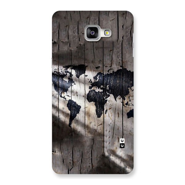 World Map Wood Design Back Case for Galaxy A9