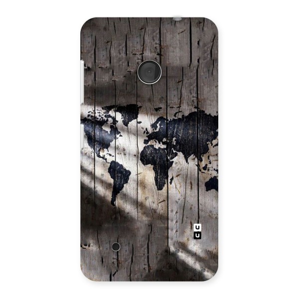 World Map Wood Design Back Case for Lumia 530