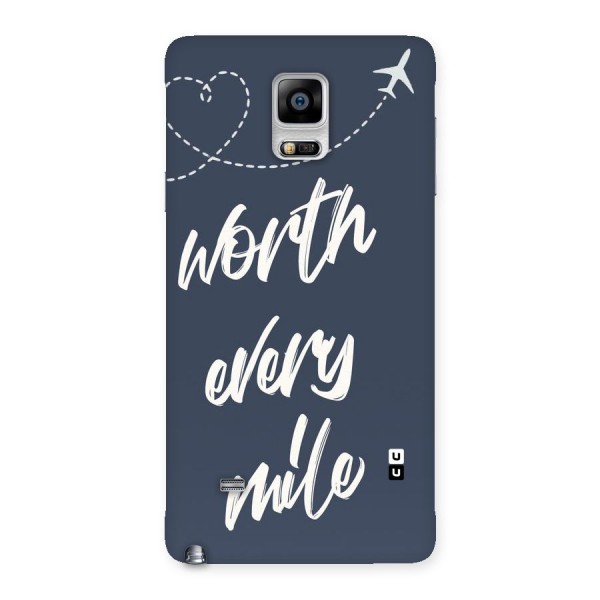 Worth Every Mile Back Case for Galaxy Note 4