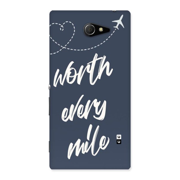 Worth Every Mile Back Case for Sony Xperia M2