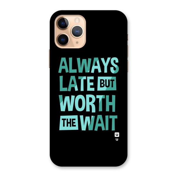 Worth the Wait Back Case for iPhone 11 Pro