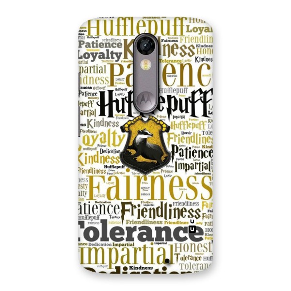 Yellow Fairness Back Case for Moto X Force