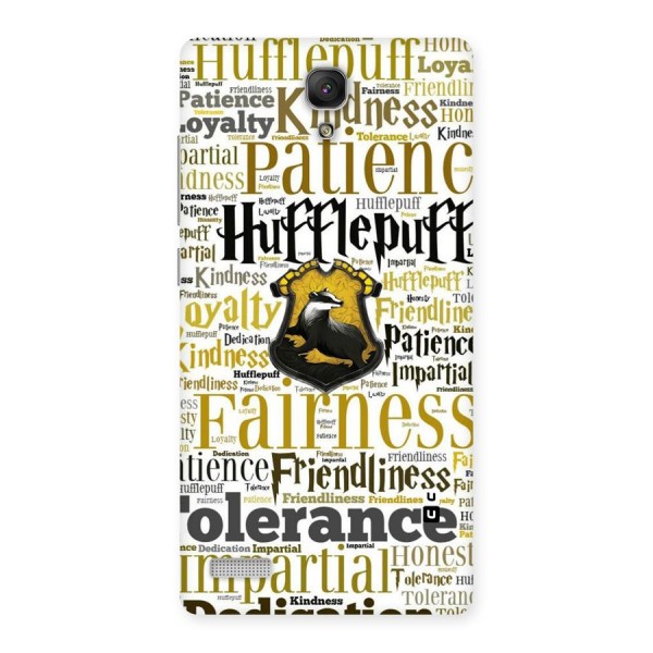 Yellow Fairness Back Case for Redmi Note