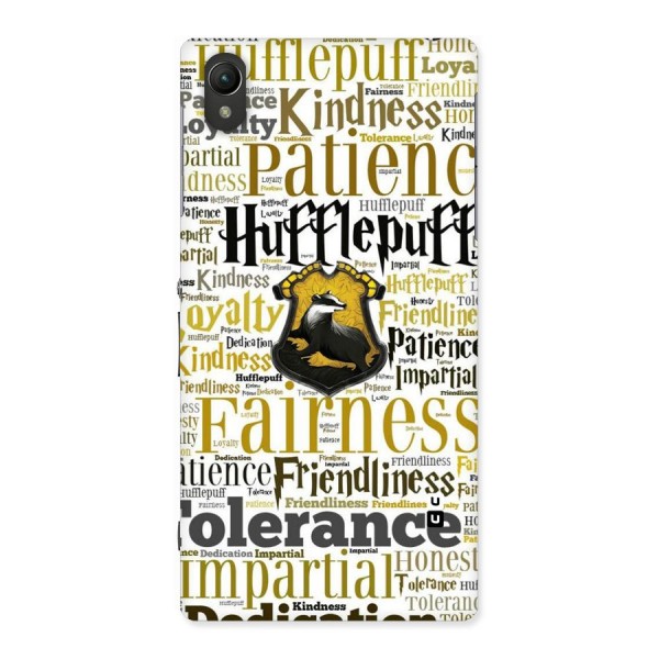 Yellow Fairness Back Case for Sony Xperia Z1