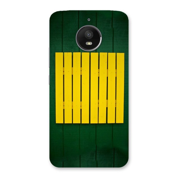 Yellow Fence Back Case for Moto E4 Plus