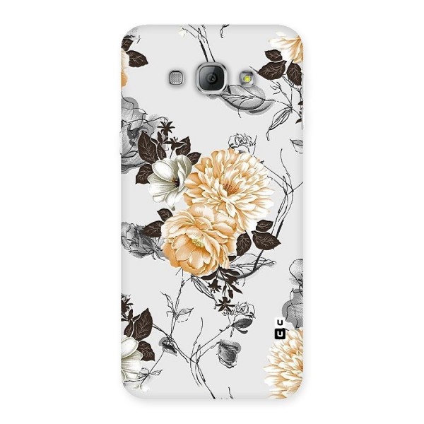 Yellow Floral Back Case for Galaxy A8