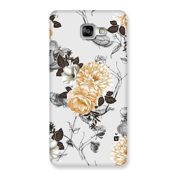 Yellow Floral Back Case for Galaxy A9