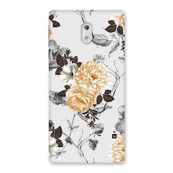 Yellow Floral Back Case for Nokia 3