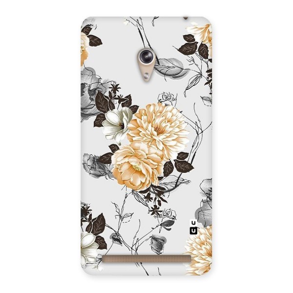 Yellow Floral Back Case for Zenfone 6