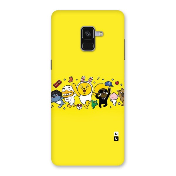 Yellow Friends Back Case for Galaxy A8 Plus