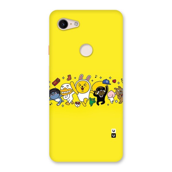 Yellow Friends Back Case for Google Pixel 3 XL