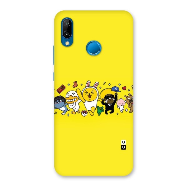 Yellow Friends Back Case for Huawei P20 Lite