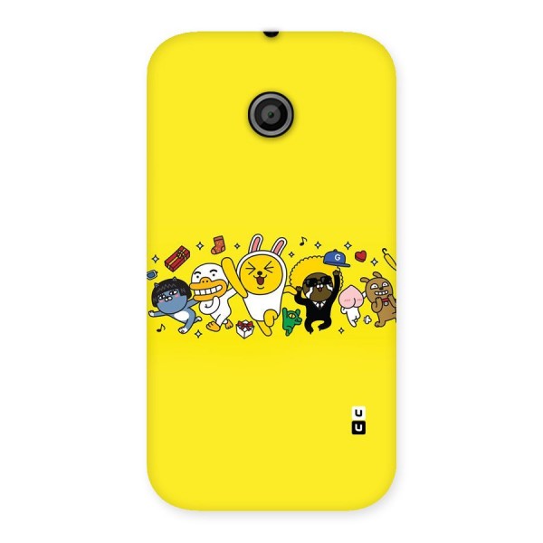 Yellow Friends Back Case for Moto E