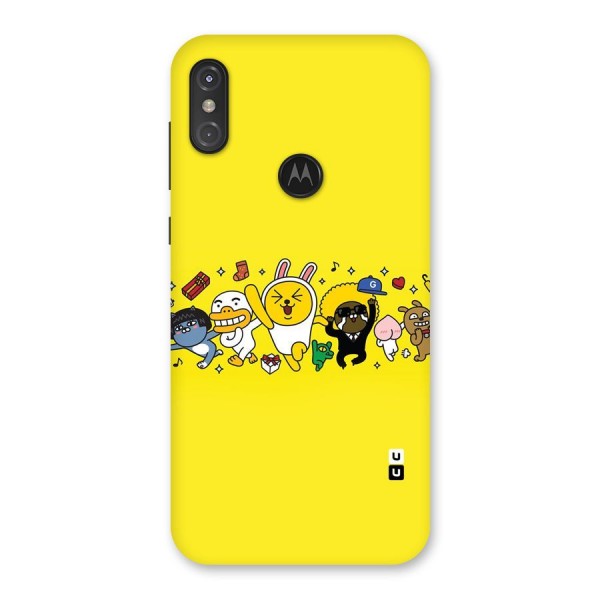 Yellow Friends Back Case for Motorola One Power