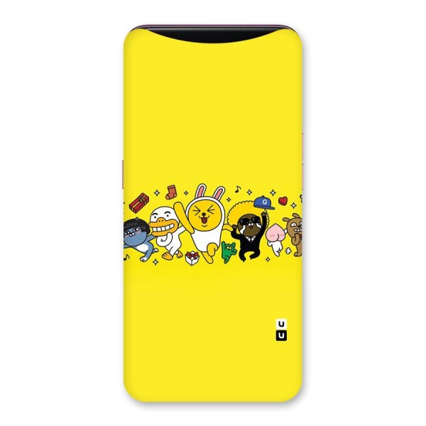 Yellow Friends Back Case for Oppo Find X