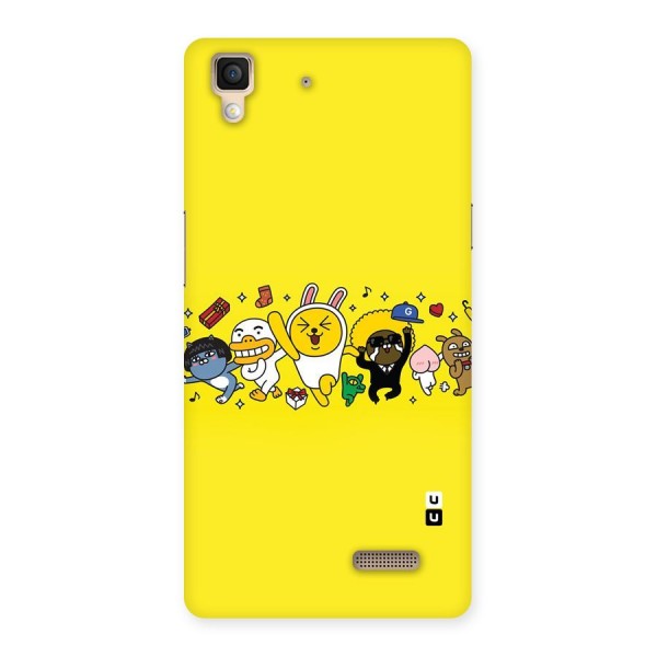 Yellow Friends Back Case for Oppo R7