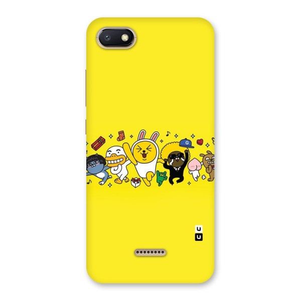 Yellow Friends Back Case for Redmi 6A