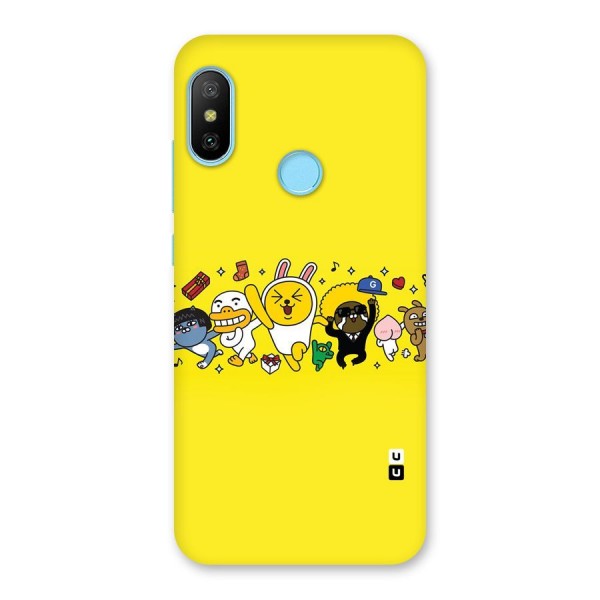 Yellow Friends Back Case for Redmi 6 Pro