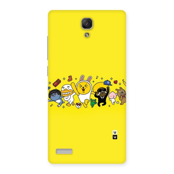 Yellow Friends Back Case for Redmi Note