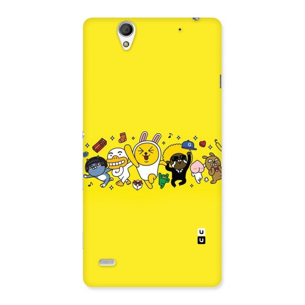 Yellow Friends Back Case for Sony Xperia C4