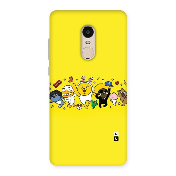 Yellow Friends Back Case for Xiaomi Redmi Note 4