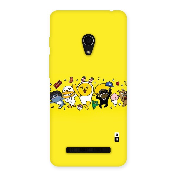 Yellow Friends Back Case for Zenfone 5