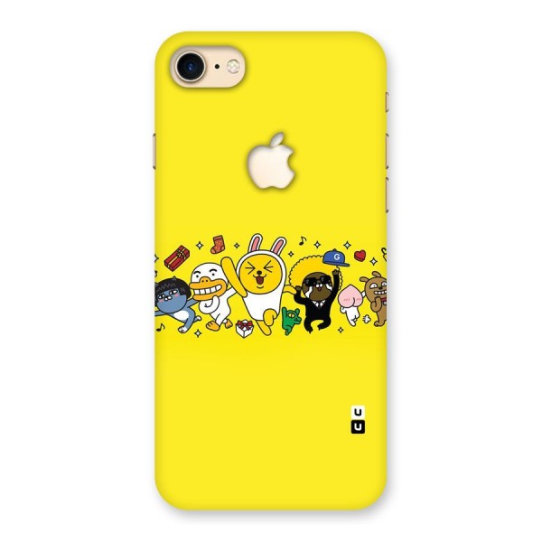 Yellow Friends Back Case for iPhone 7 Apple Cut